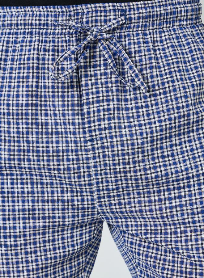 ستايلي بنطال بيجاما كاروهات بقصة مريحة - Image 3